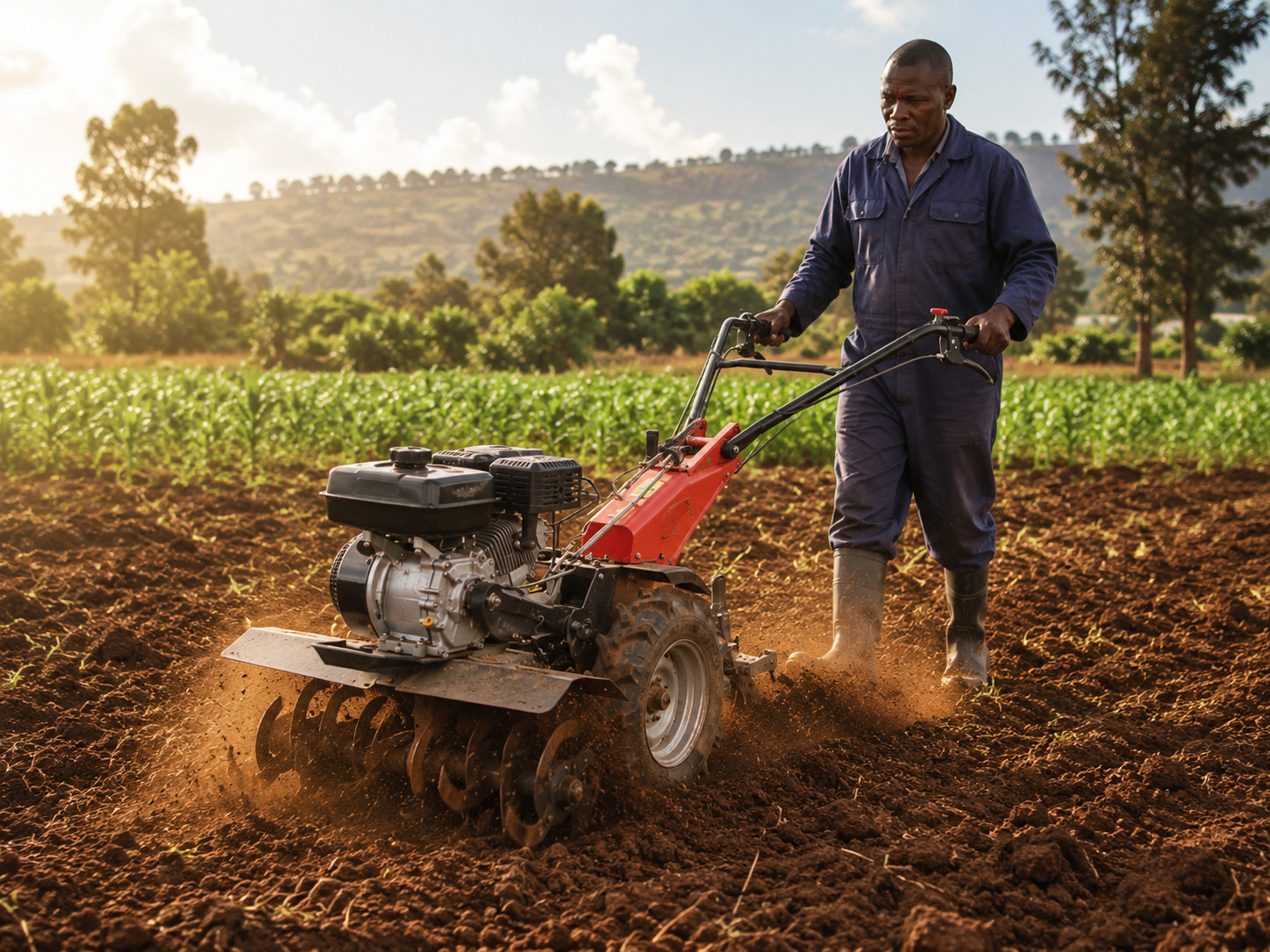 Power tiller for land preparation